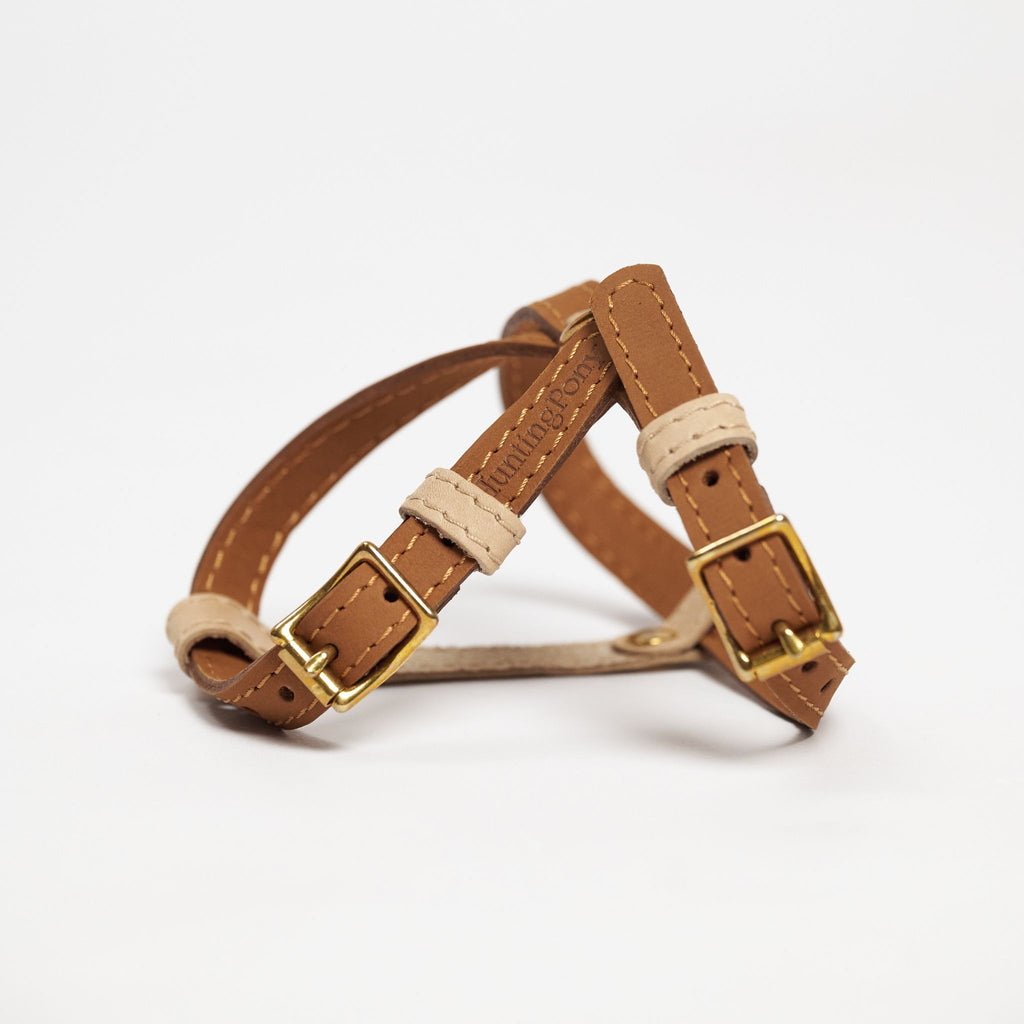 Hunting pony レザーハーネスWalkony